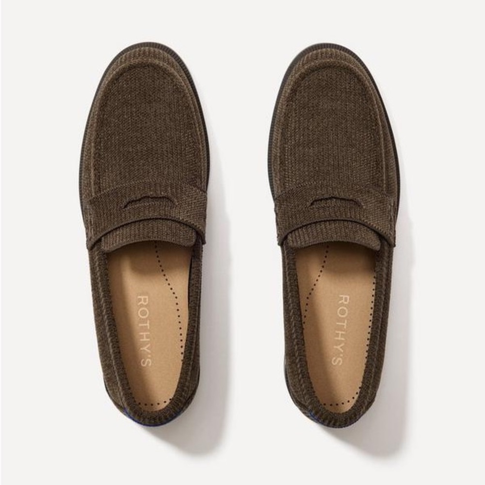 New Rothy’s Penny Loafer Revelvet Brown Womens Size 7.5 - Picture 7 of 10